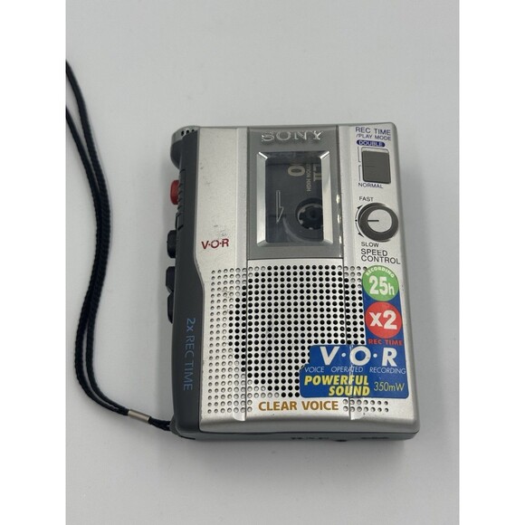 Sony TCM-200DV Handheld Cassette Clear Voice Recorder Player Dictation VOR Works - Picture 1 of 8